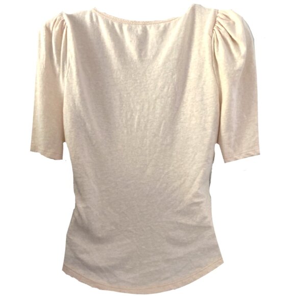 New By Anthropologie Puff-Sleeve Henley Top - Picture 7 of 10